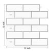 Backsplash Wallpaper White Subway Wall Tiles Peel and Stick Kitchen Bathroom 3D Tile Sticker