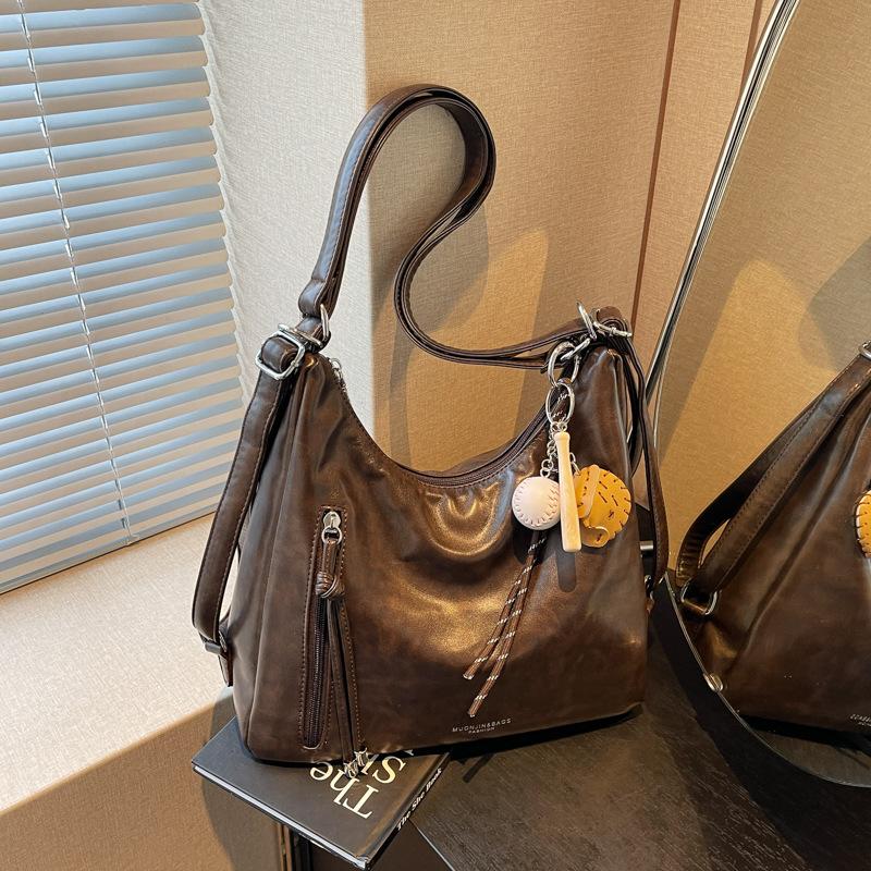 Autumn and Winter Plaid Large-capacity Bag Women's 2025 New Retro Tote Bag Versatile Shoulder Backpack