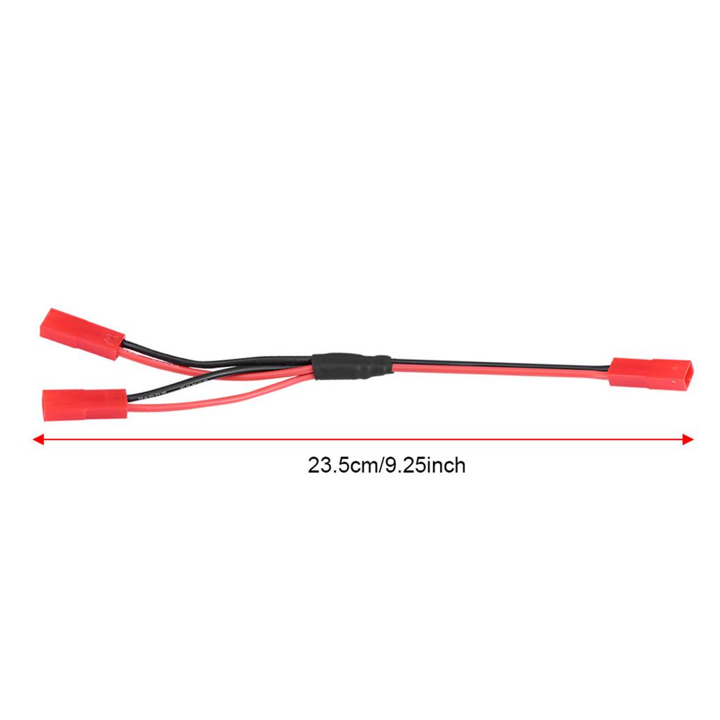 JST Y Cable, 2PCS Female to Female Connector Plug Wire with 15cm Length, for -4 ESC RC Car Accessory Part