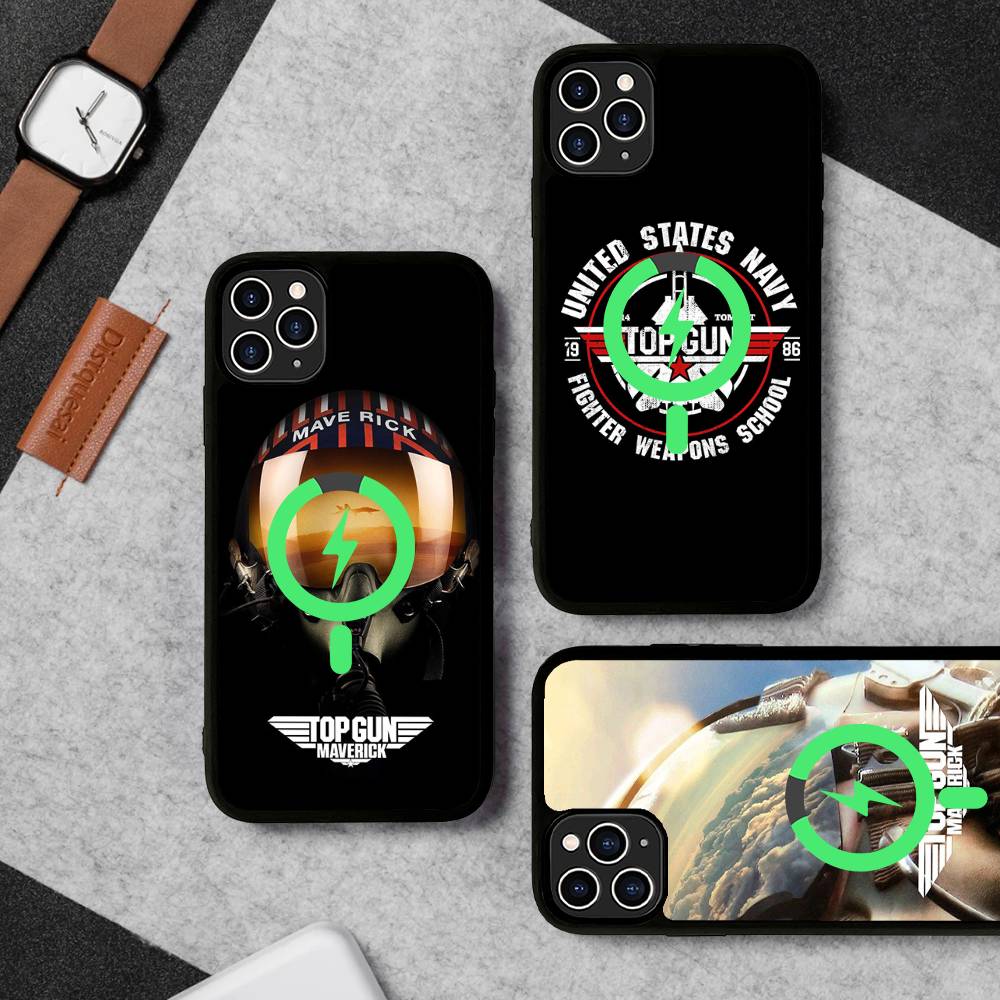 Top Gun Maverick For Magsafe Case For IPhone 17 16 Pro Max 15 14 Plus 13 12 11 Wireless Charging Phone Cover