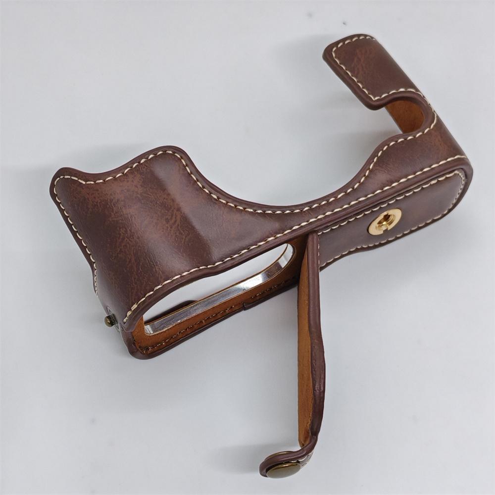 PU Leder Kamera Halbtasche Für Fujifilm X30 Fuji X-30 Batterieöffnung Bodenabdeckung