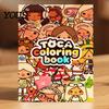 Creative Gifts for Children Cartoon Character Coloring Book Kids, Thick Paper Clear Line Birthday Painters Art Patterns Drawing Book, Fine Motor