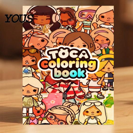 Creative Gifts for Children Cartoon Character Coloring Book Kids, Thick Paper Clear Line Birthday Painters Art Patterns Drawing Book, Fine Motor