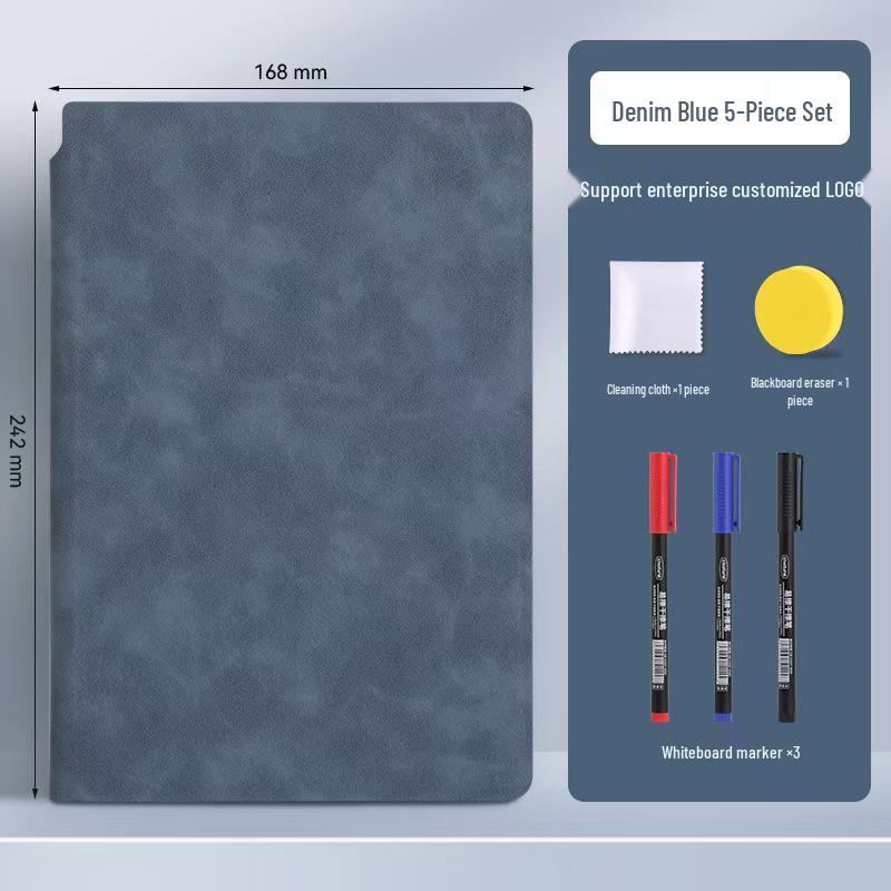 Portable A5 Erasable Whiteboard Notebook - Small Desktop Message & Memo Board