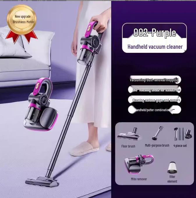 Portable Wireless Handheld Vacuum Cleaner - Multifunctional Mite and Pet Hair Remover