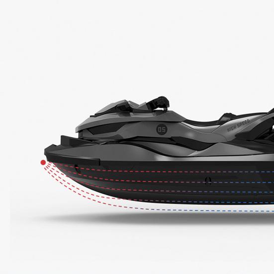 Remote Control Boat Water-proof Low Resistance Plastic High Speed Electronic Remote Control Boat for Kids