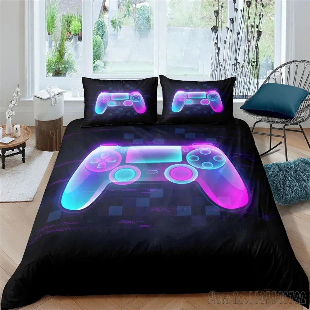 Admire Gamepad Love Child Cartoon Duvet Cover Set HD Comforter Cover for Kids Bedding Sets Bedclothes Bedroom Decor