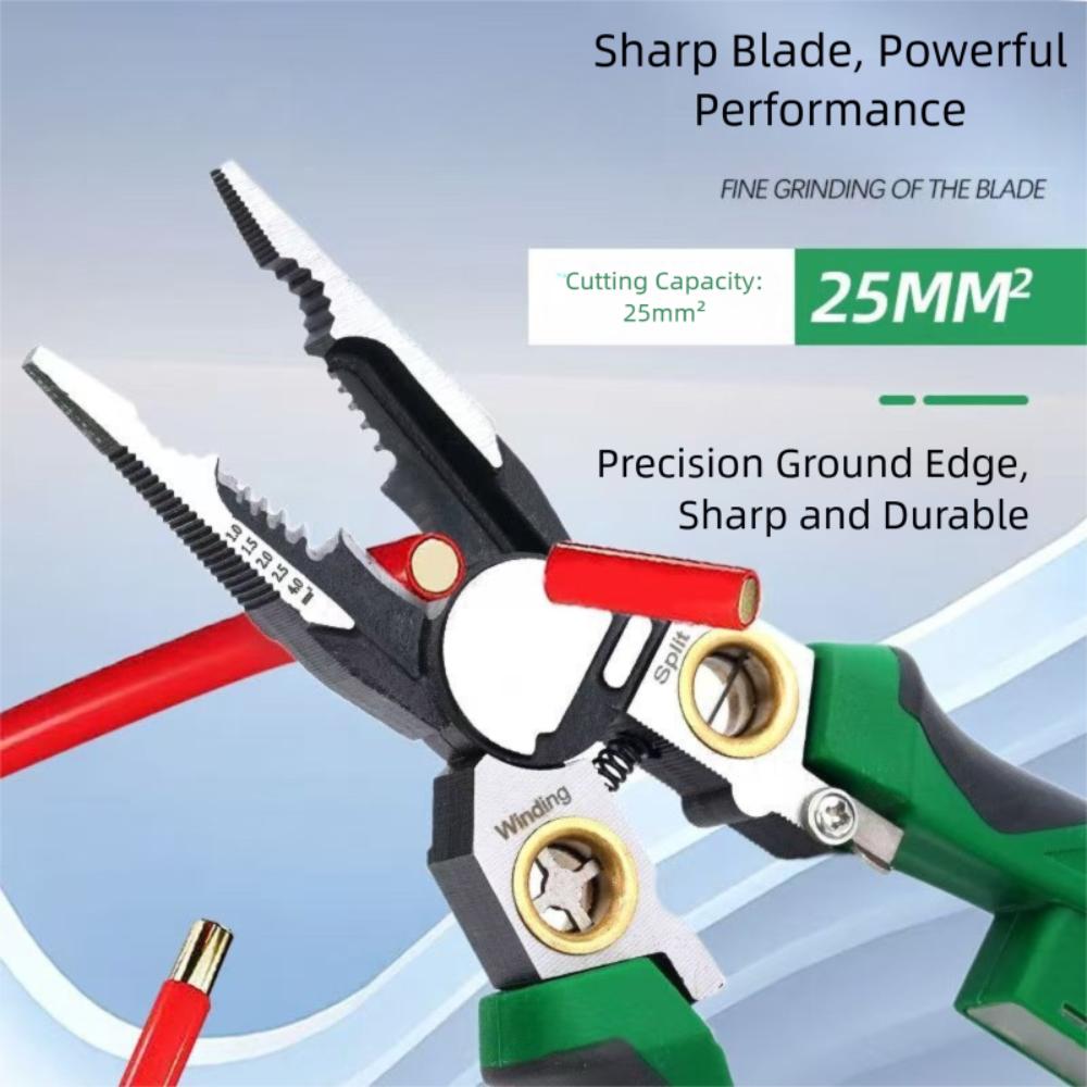 Multi-function 8 in 1 Wire Stripper Electrical Measurement Electric Pliers New Voltage Tester