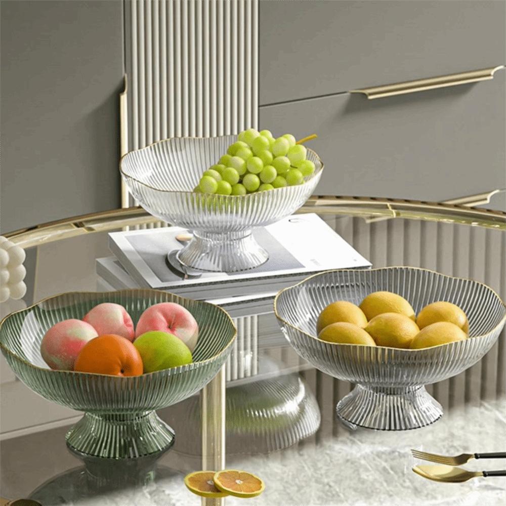 High Feet Living Room Fruit Basket Large Capacity Fruit Tray INS Snack Serving Bowl Coffee Table