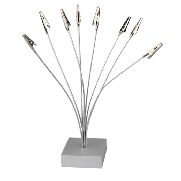 Support pour photo de bureau Arbre à avec pinces en métal Présentoir pour photos créatif (8 pinces) PORTE PHOTO