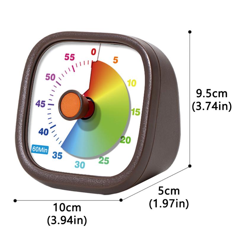 Toys Educational Classroom Visual Timer Time Management Countdown Tools 60-Minute Silent Desk Timer Homeschool Study Tool Kids