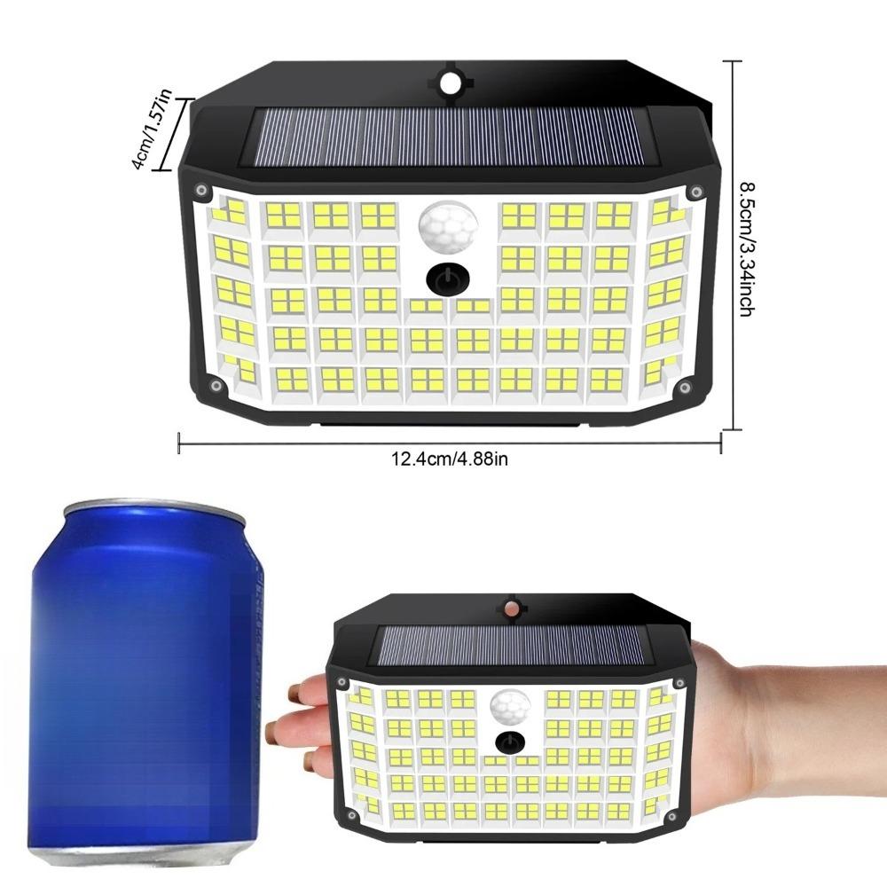 Solar Outdoor Lights 176 LED Solar Powered Motion Sensor Flood Lights IP65 Waterproof 3 Modes Wall Lamp For Outside Porch Yard