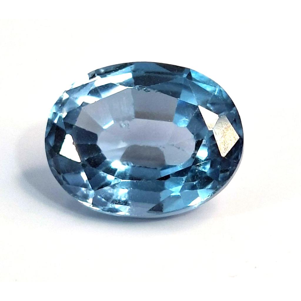 Beautiful Natural Sky Blue Aquamarine 5-7 Ct Oval Cut Certified Loose Gemstone
