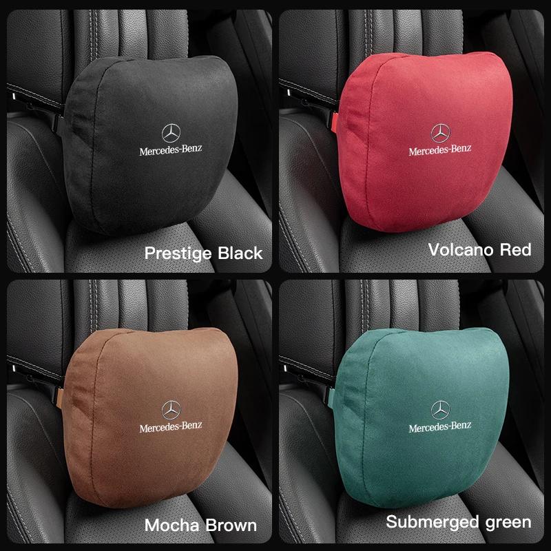 UKBCM1 2025 Hot High Quality Car Headrest Neck Support Seat Soft Lumbar Pillow For Mercedes Benz AMG W204 W205 W203 W211 W212 W213 W201