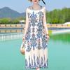 Women's Plus Size Sleeveless Boho Printed Long Dress – Casual Summer Dress (XL-5XL)