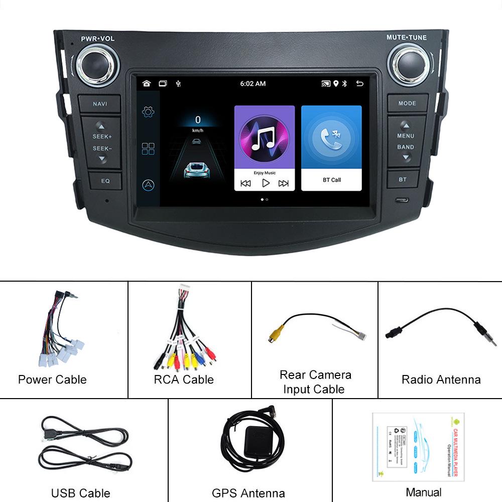 Toyota RAV4 Android Navigation & Reverse Camera with HD CarPlay Support.