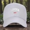 London England Baseball Cap Unisex Adjustable Polyester Outdoor Curved Brim Hat