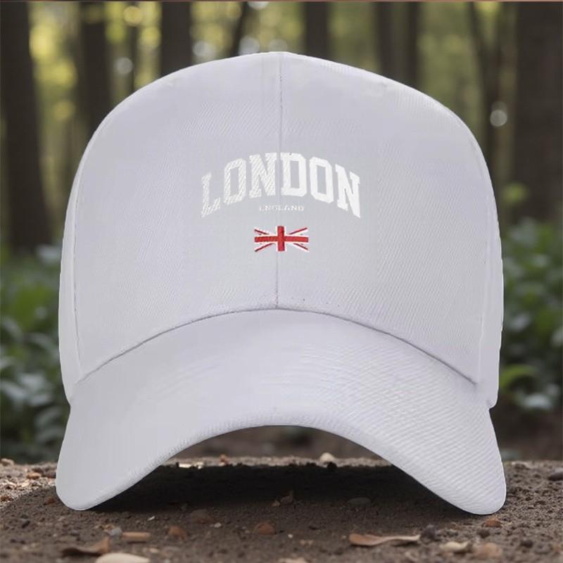 London England Baseball Cap Unisex Adjustable Polyester Outdoor Curved Brim Hat