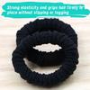 Youxuan Polyester Hair Ties and for Women Scrunchies, 10-Pack - (Black)