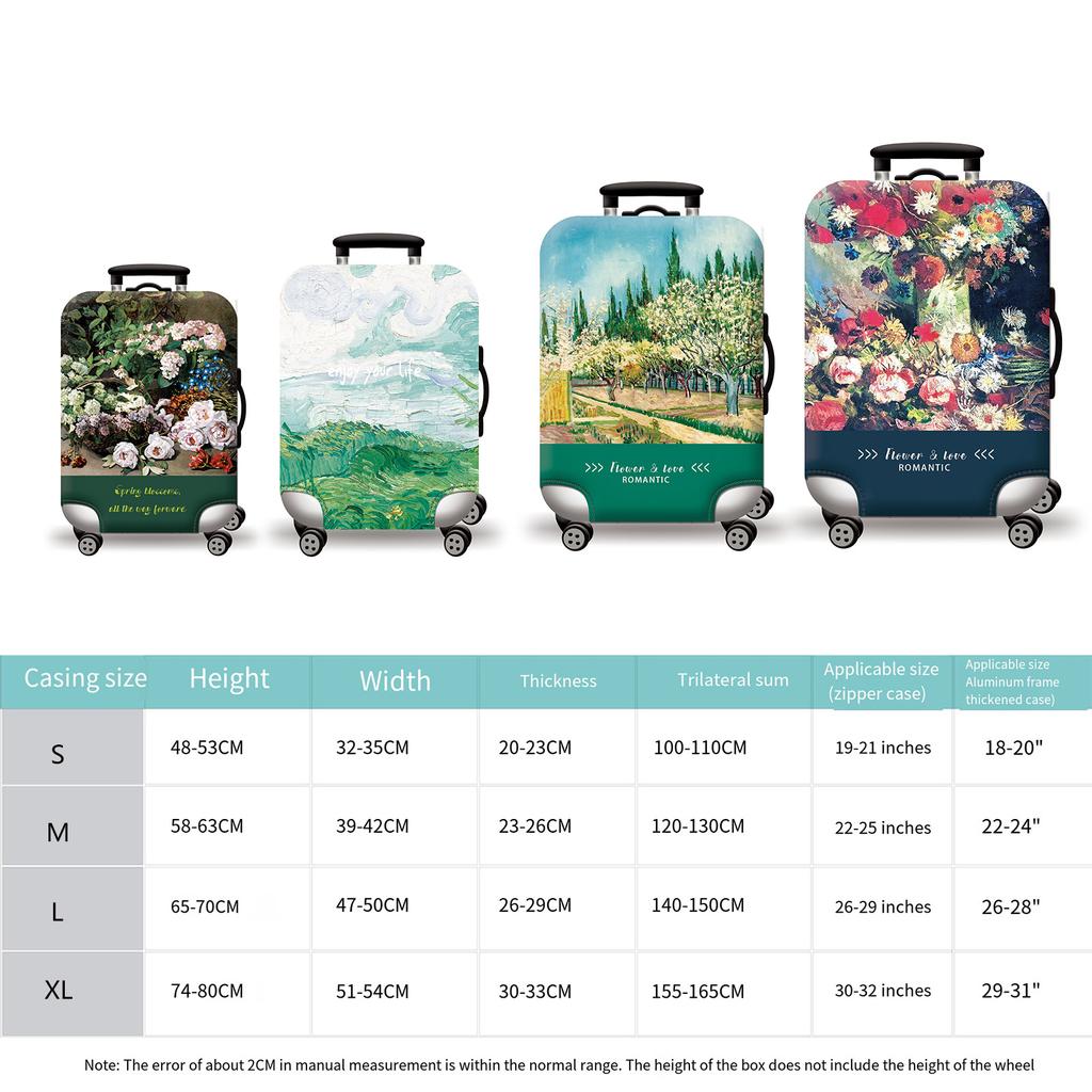 Elastischer Kofferbezug Staubdichte Schutzhülle für 18-32 Zoll Koffer Schützer Verdickte Spandex Kofferbezüge