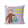 CCurious George Pillow Case For Car Sofa Decorative Home Doublesided Print Plush Square Throw Pillow Cushion Cover