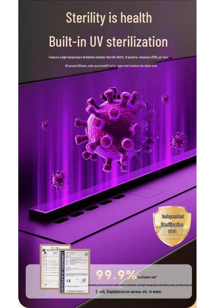 European Style 3D Atomizing Fireplace: Built-in Electronic Flame & Humidifier TV Cabinet Decor.