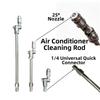 360° Swivel HVAC Coil Cleaning Nozzles 1/4" Quick Connect Coil Cleaning Tool  Underbody Cleaning