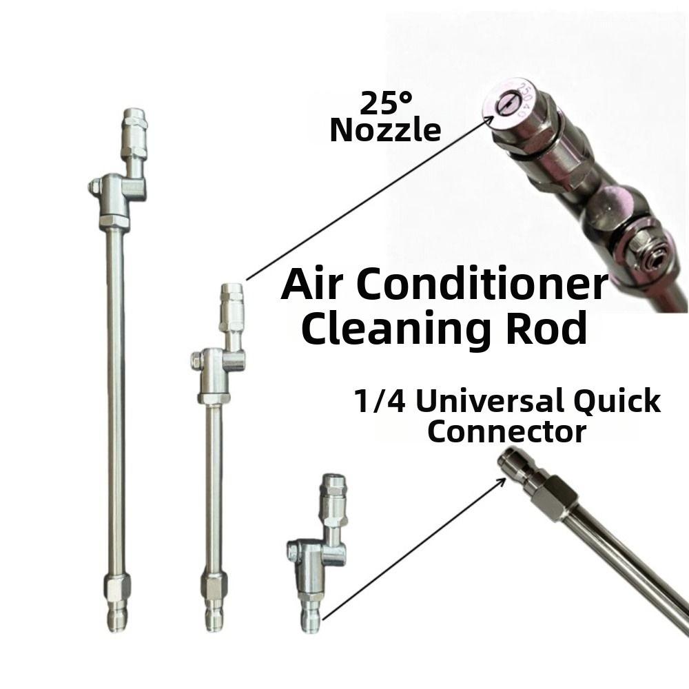 360° Swivel HVAC Coil Cleaning Nozzles 1/4" Quick Connect Coil Cleaning Tool Underbody Cleaning