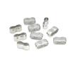 30Pcs Metal Charms Slider Spacer Beads/Big Double Hole Stopper Beads Accessories for Leather Bracelet Jewelry Making Accessories