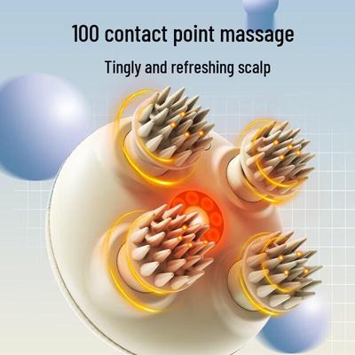 HEZHENG Electric Waterproof Scalp Massager CN Plug (adapter Included)