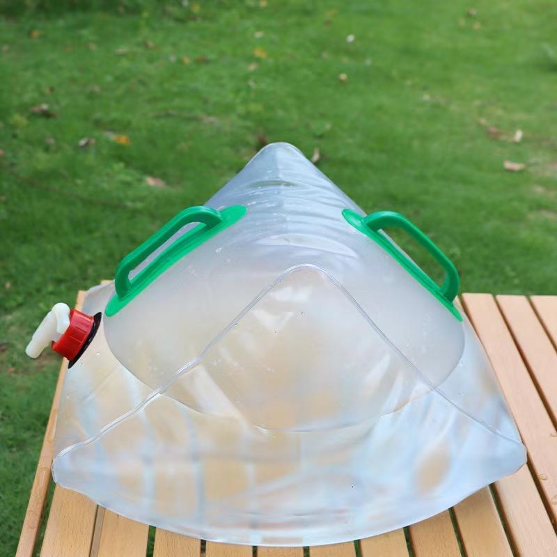 Folding Water Bucket Large Capacity Portable Water Bag Big Container PVC Bag Outdoor Camping Water Storage Supplies
