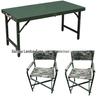 Portable All-Steel Military Green Field Training Table and Chair Set for Outdoor Use