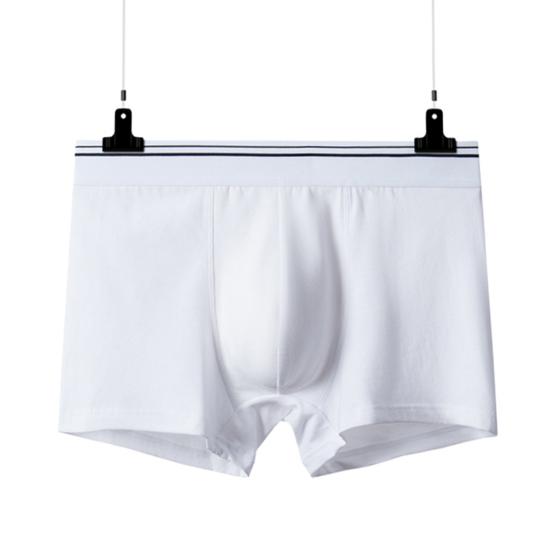 Men Boxer Underwear Elastic Mid-Waist Design U-Convex Shorts Briefs Smooth