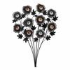 Halloween Eyeball Flower Stem, 50cm Gothic Black Rose Branch with 2 Eye Blooms for Vase Party Table Decor