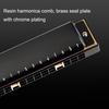 Guoguang Tremolo Harmonica 24 Hole Key C Blues Harp Mouth Organ for Beginner Kit with Case