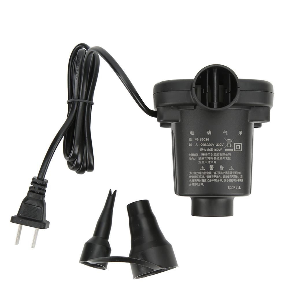 Electric Air Pump AC Inflator Air Pump Portable Air Mattress Pump for Camping Swimming CN