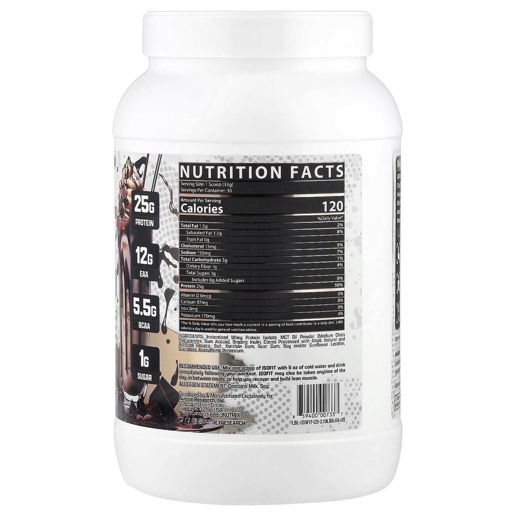 Isofit® Protein, Chocolate Shake Flavor, 993G (2.19Lb)