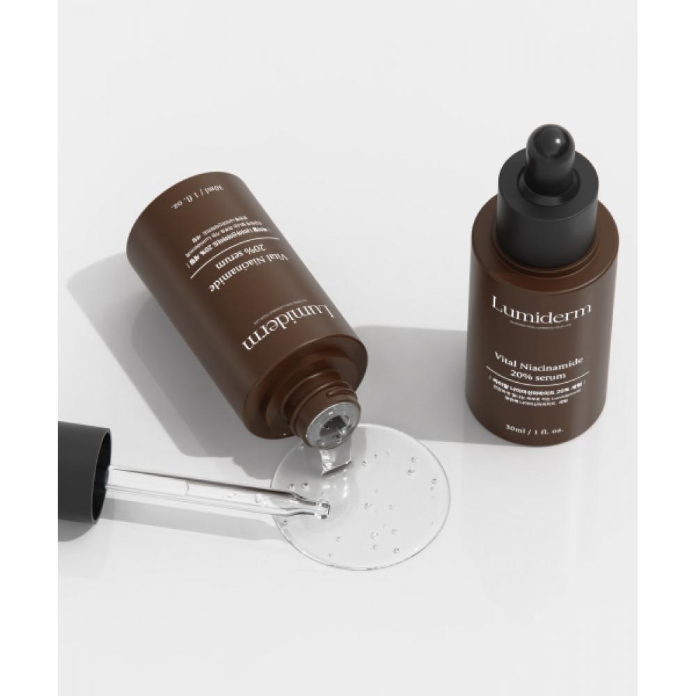 Lumiderm [Zestaw Doświadczalny Niacynamid] Niacynamid 20% Serum+ Krem z Niacynamidem 5ml