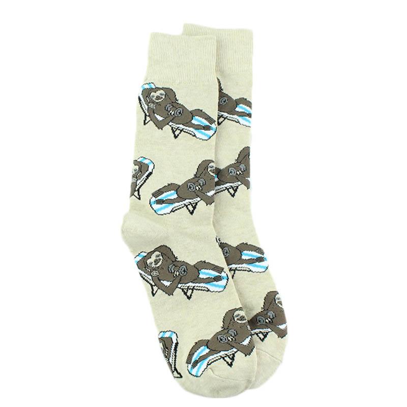 Animal Pug Elephant Lionu Funny Socks Men Chili Hamburg Pizza Crew Socks Harajuk Novelty Gift Sokken Unisex Skateboard Socks