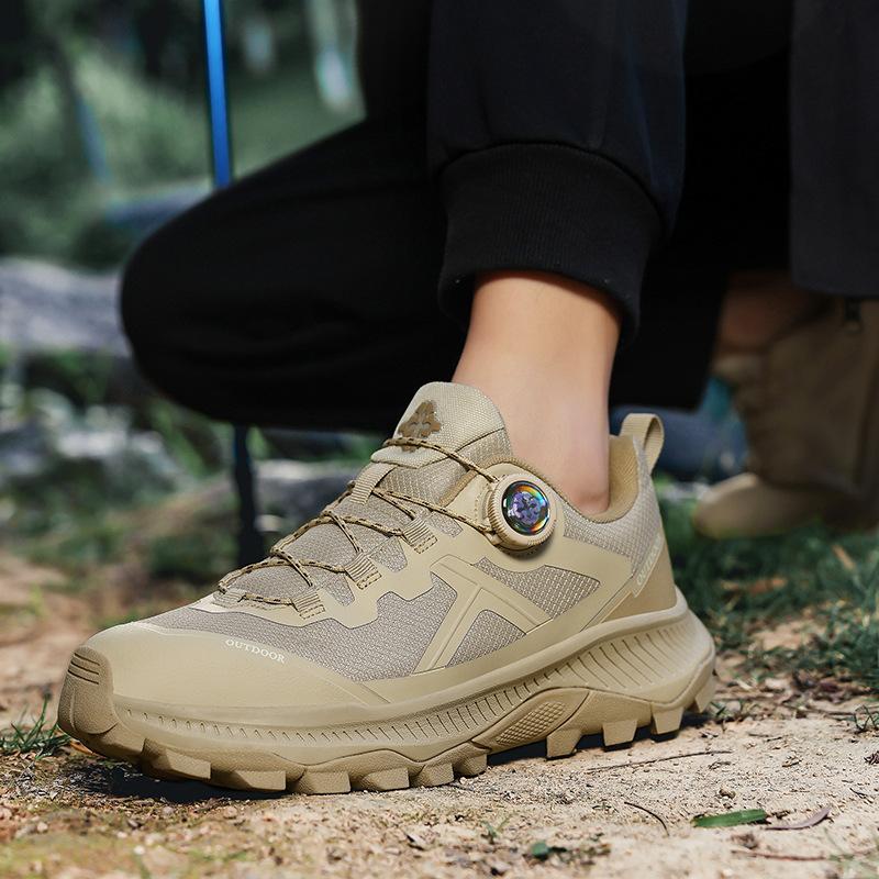 Outdoor Recreational Hiking Shoes Travel Comfortable Running Shoes Low-top Rotating Button Spring and Autumn Off-road Running Shoes