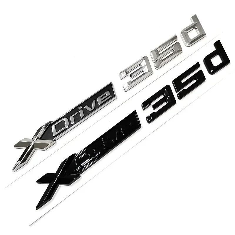 3D New Xdrive 20d 30d 35d 40d 50d 20i 25i 30i Car Fender Emblem Trunk Badge Sticker For BMW X1 X3 X4 X5 X6 X7 Logo Accessories FD8