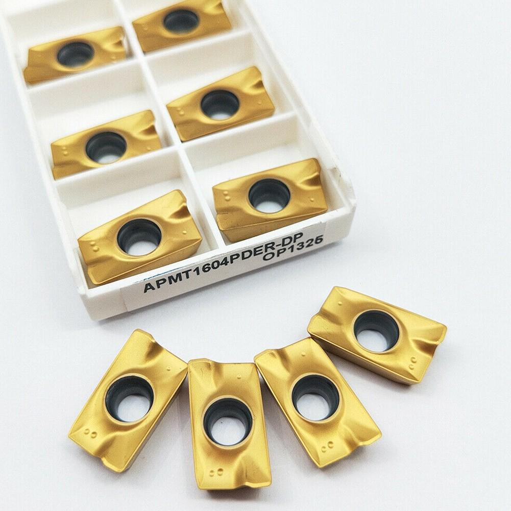 10PCS APMT1604PDER DP Indexable CNC Milling Cutter Carbide INSERTS APKT1604