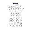 FILA Original Fashion Classic All Over Print Vintage Casual Elegant Simple Knit Polo Dress Women dresses F51W629307FZB