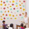 Pajean 60 Pcs Thanksgiving Maple Leaf Decorations Boho Fall Leaves Paper Cutouts Boho Autumn Bulletin Board Decor for Classroom Office Fall
