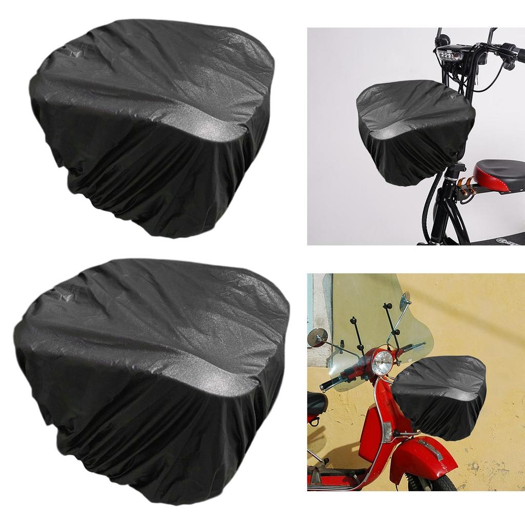 Bicycle Basket Rain Cover Rainproof Fits Most Bike Baskets Universal Sunproof Waterproof Dust Cover Protector Bike Basket Cover