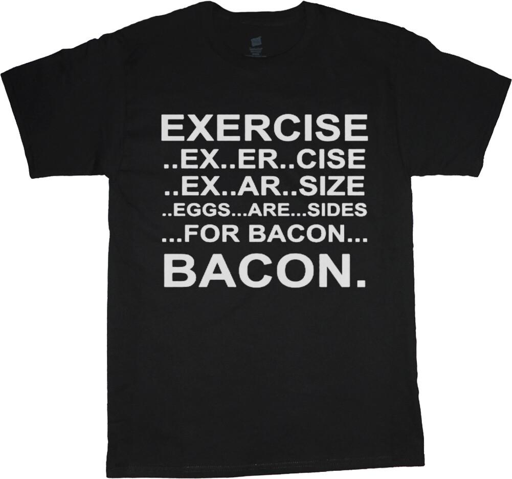 Big and Tall T-shirt Mens Funny Shirts Bacon King Size Mens Graphic Tees XXL