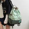 Spring Summer New Lightweight Travel Op Street Sle Dual Oulder Bag Tote Ket Color Blo Fre Small Bapa With Drawstring