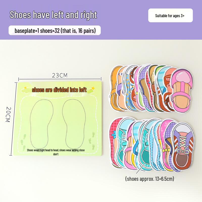 

Montessori Matching Puzzle Set for Kindergarten: Left & Right Game Materials Standard