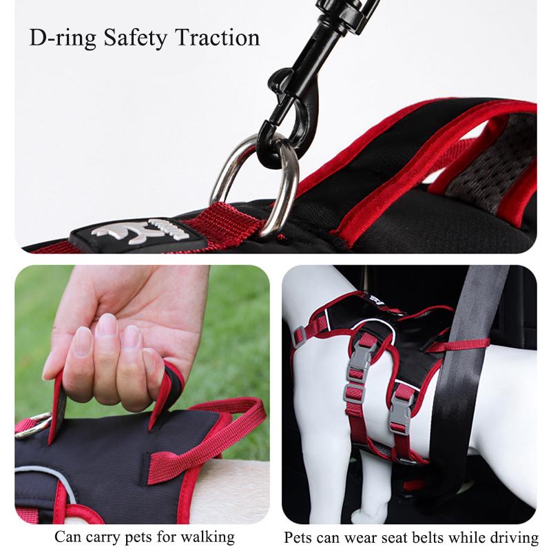 No Pull Dog Harness Outdoor Walking Pet Chest Strap Reflective Dog Vest Harness Anti Escaspe Traction Rope Labrador Dog Supplies