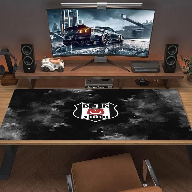 Besiktas Gymnastics Club Large Size Mouse Pad Large Gaming Table Cushion Non-slip Laptop Tablet Big Mousepad XXL Mat Mini PC Playmat With Lock Edge